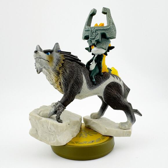 Nintendo Zelda Amiibo Wolf Link‎ Midna Twilight Princess Figurine Collectible - Picture 8 of 9